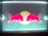 Red-Bull-Airbrush op Plexiglas